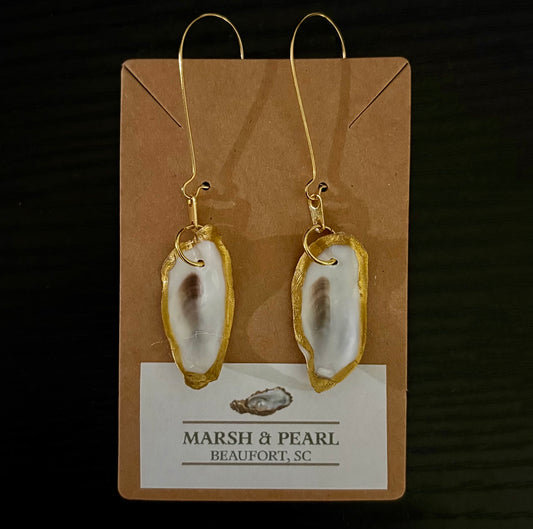 The Lowcountry Drop Oyster Shell Earrings